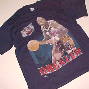 NBA Houston Rockets Clyde Drexler T-shirt XL